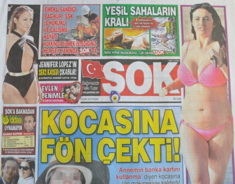 ショック　トルコの大衆新聞